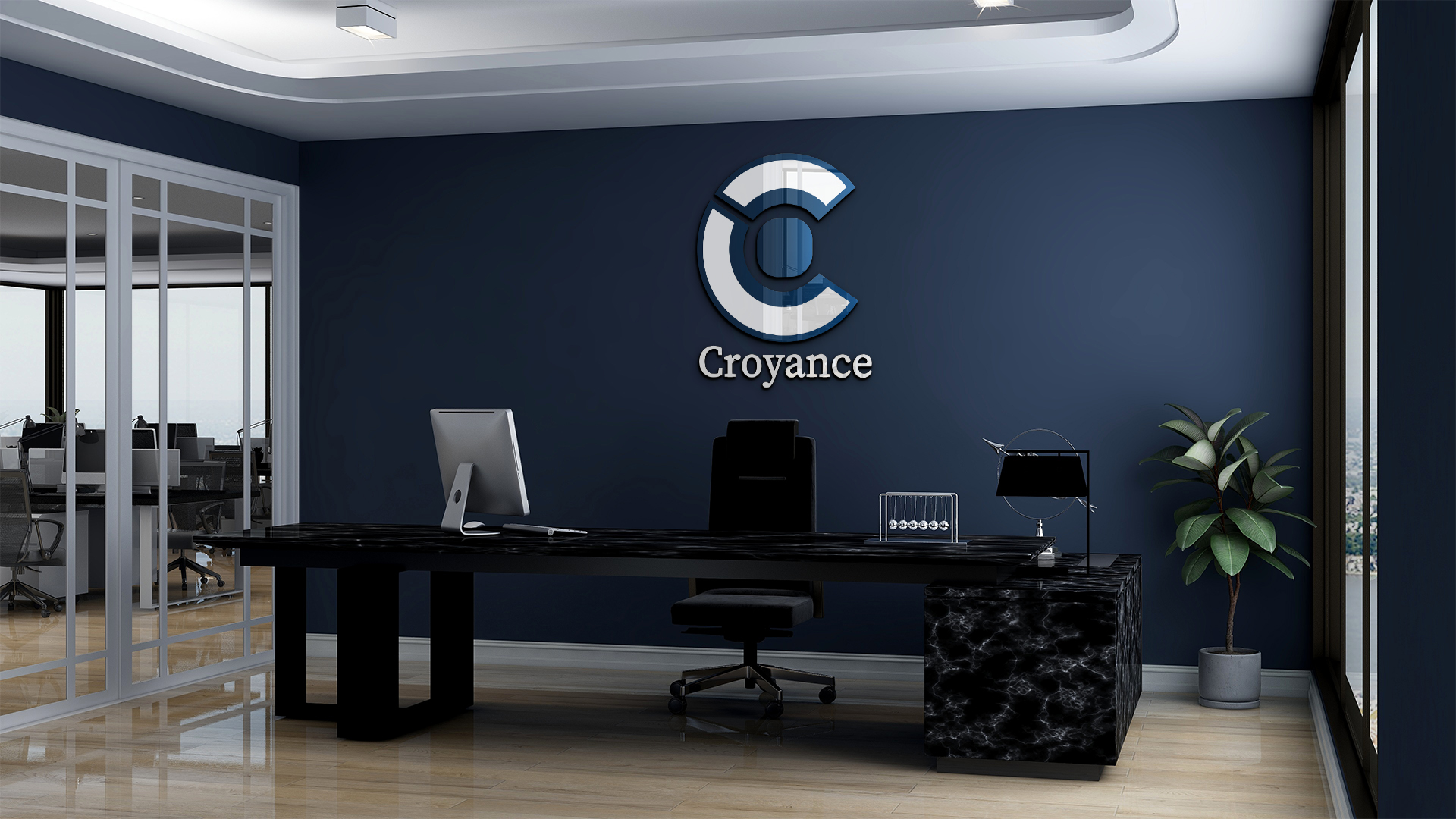 Croyance advisory office with logo